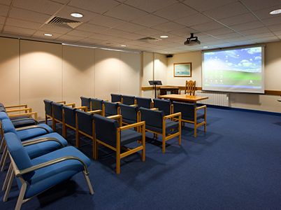 A presentation suite available for hire at HMS Forward