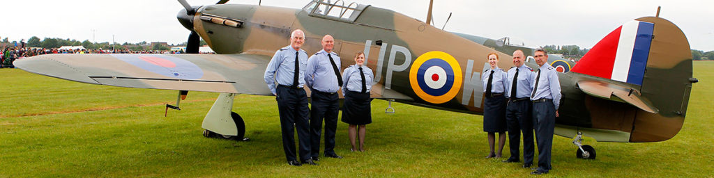 Unit members stood by military aircraft