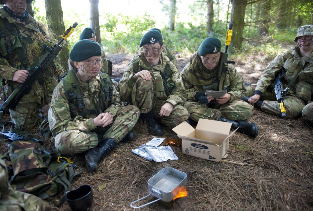 Shropshire Army Cadet force on annual campo at Altcar Ranges