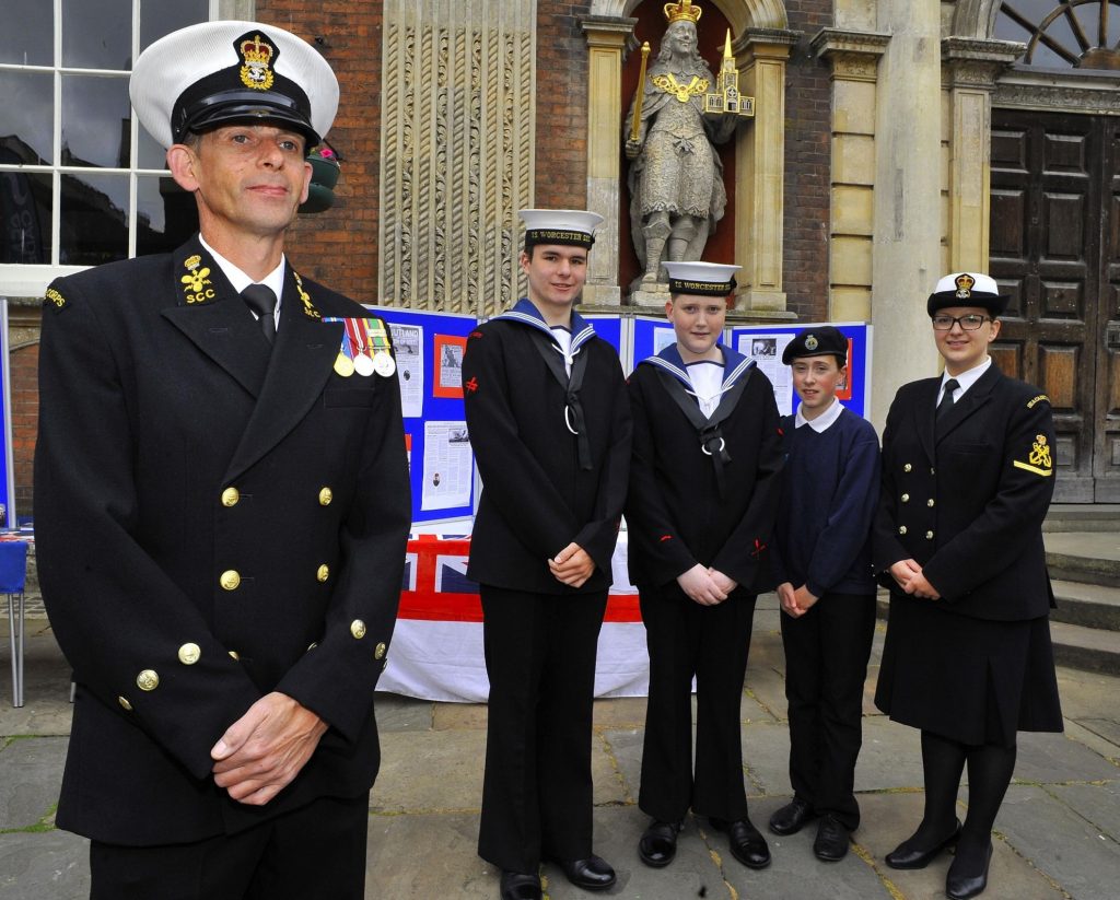 Cadets and Staff in uniform