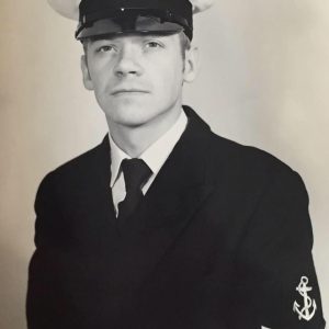 Steve Bland in the early years of his Naval career