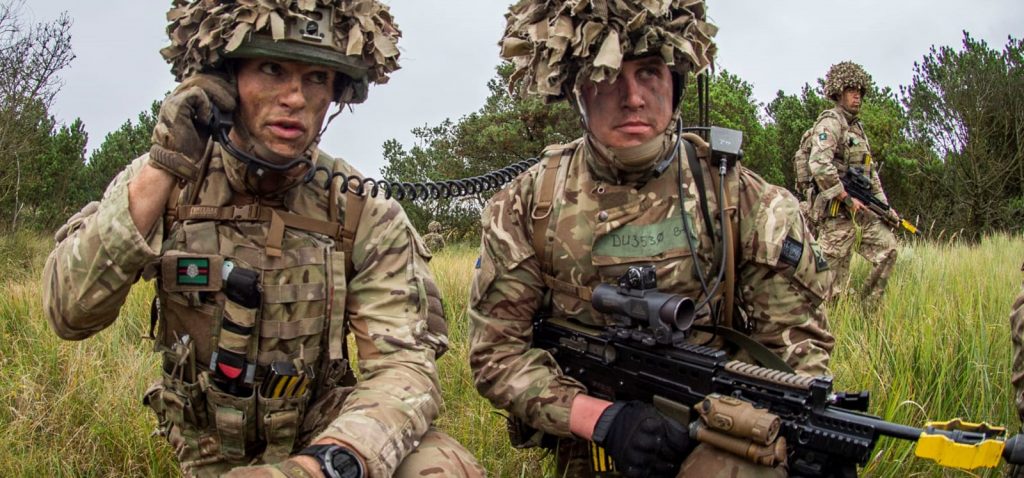 Dismounted Comms role in support of 4 Yorks commanders 