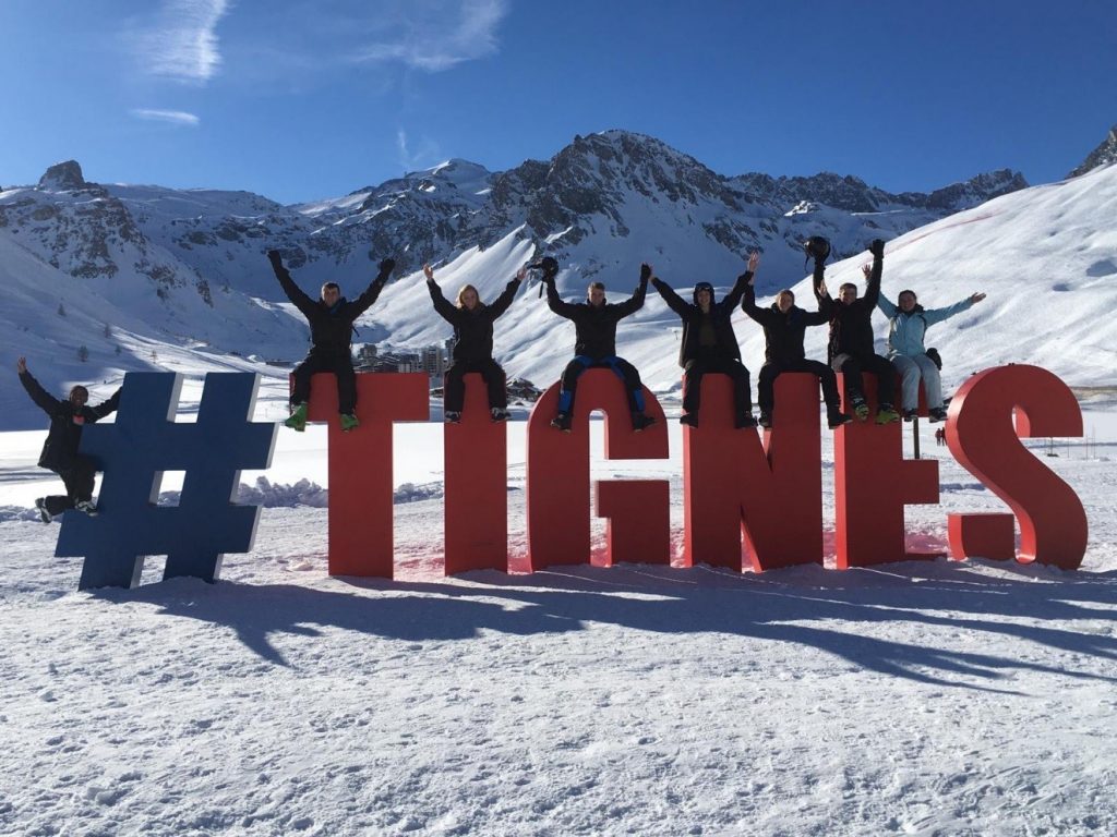 Officer Cadets enjoying their time in Tignes