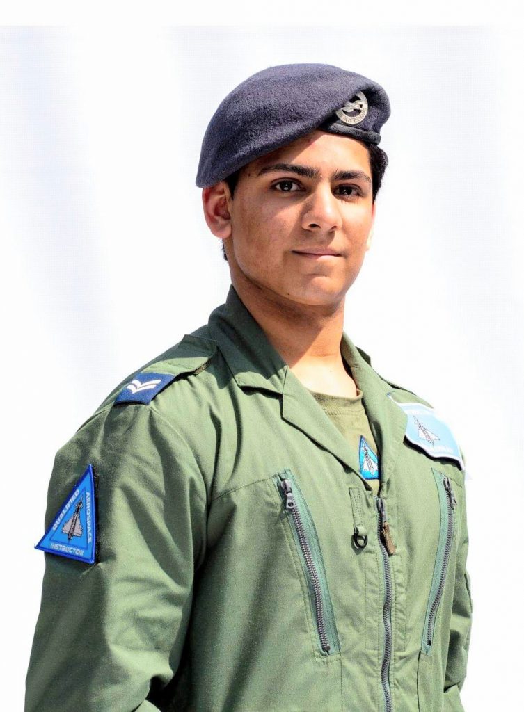 Cadet Corporal Zain Aslam portrait photograph