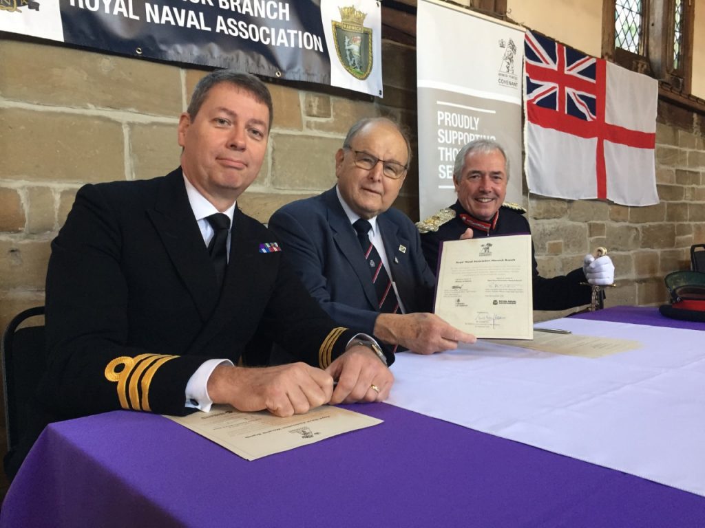 Royal Naval Association sign the Armed Forces Covenant