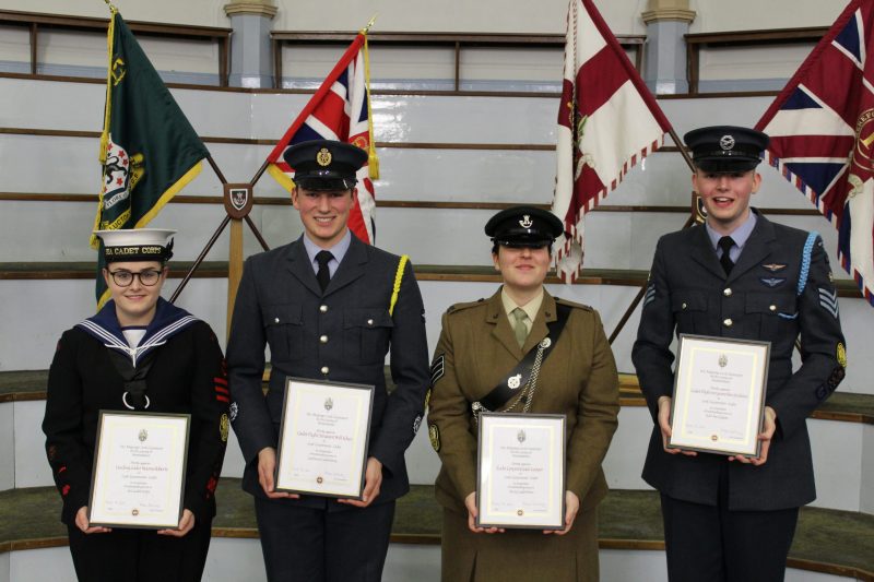 Outgoing Lord Lieutenants' Cadets for Herefordshre