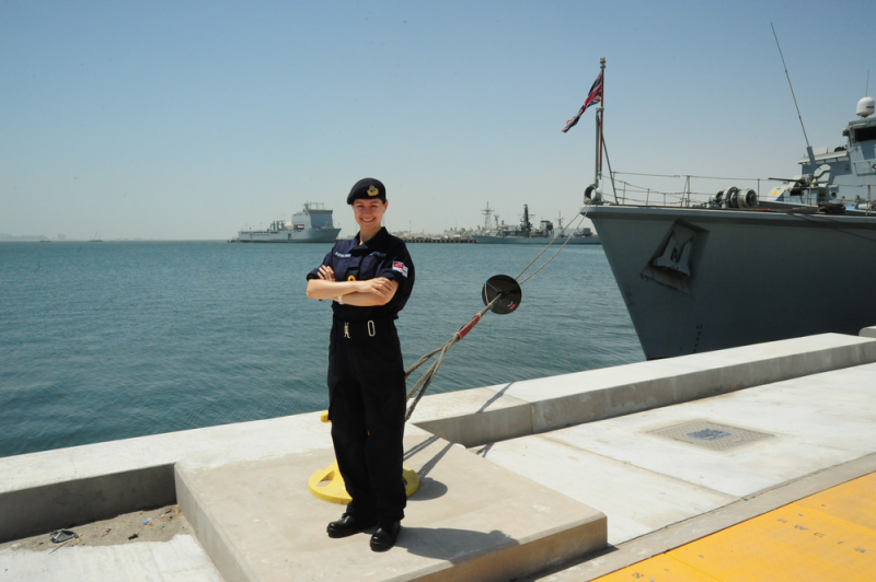 Lt Kertrestel celebrates Reserves Day whilst mobilised in Bahrain