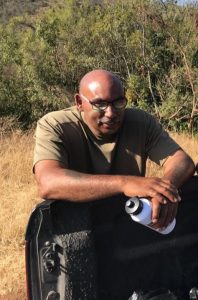 Lt Col Tucker in Military uniform in Africa