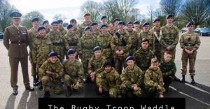 Group photograph of Rugby Troop