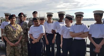 TS Stirling Sea Cadets took part in a variety of activities during their expedition to Boston