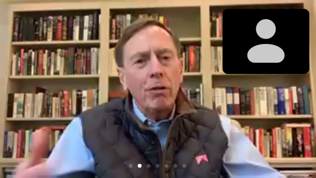 General Petraeus on Zoom