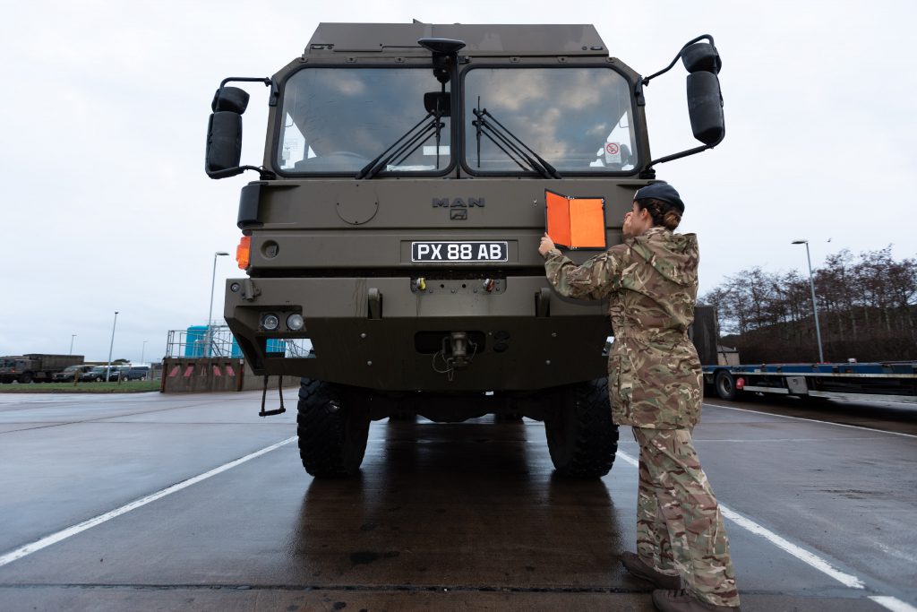 SAC Caitlin Boudewyn at Royal Air Force Lossiemouth.