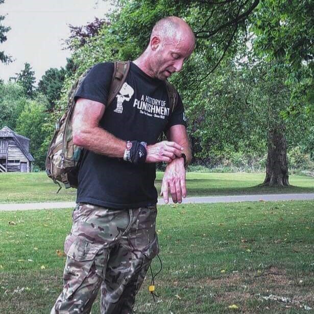 ACF Instructor SSI Dillon James taking part in one of the many fitness challenges for their county.