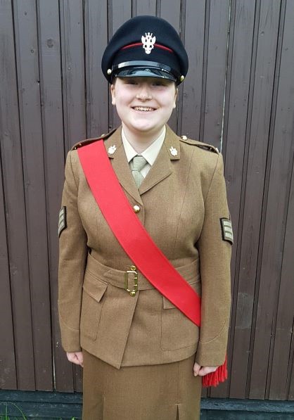 Cadet Sergeant Lovatt is one of the new incoming Lord-Lieutenant's Cadets