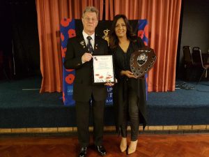 Sandwell Council receiving the Fred Perry Shield