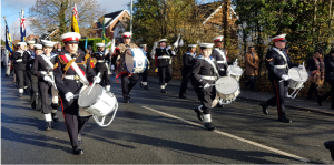 Sea Cadet band on parade
