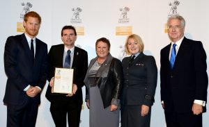 Shropshire Council receiving Gold ERS Award