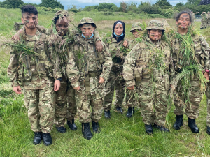 Cadets in camouflage