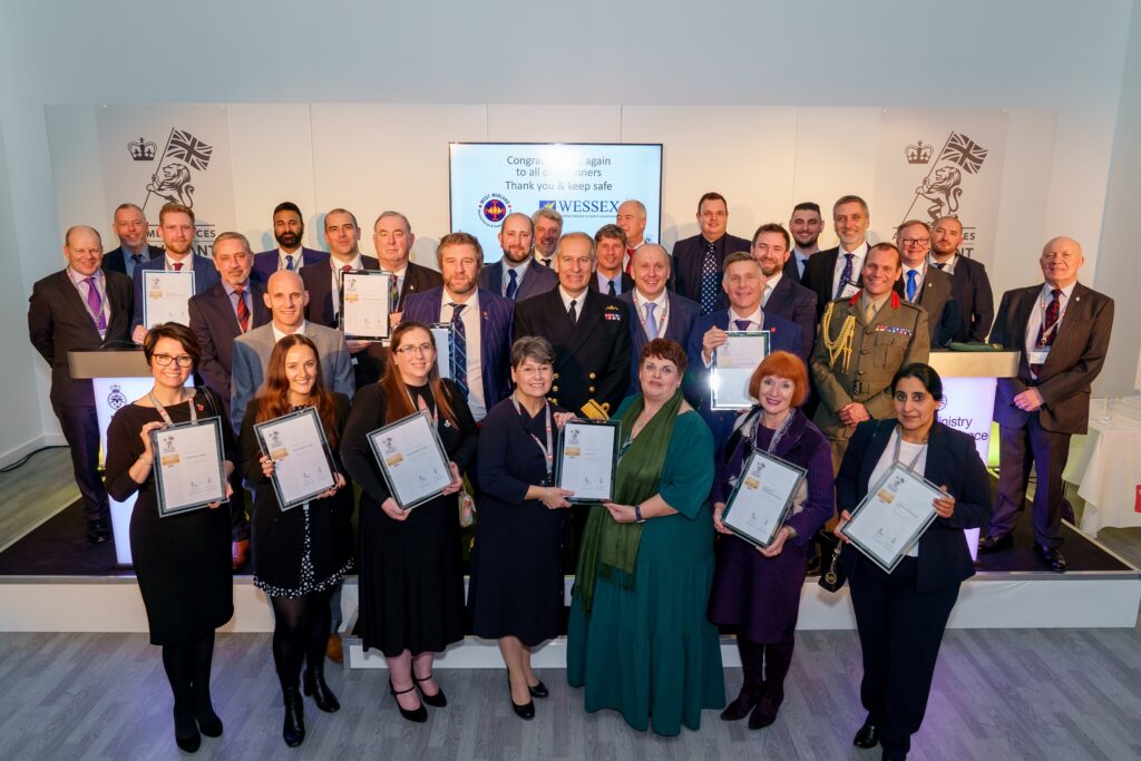 Group photograph of West Midlands RFCA's winners.