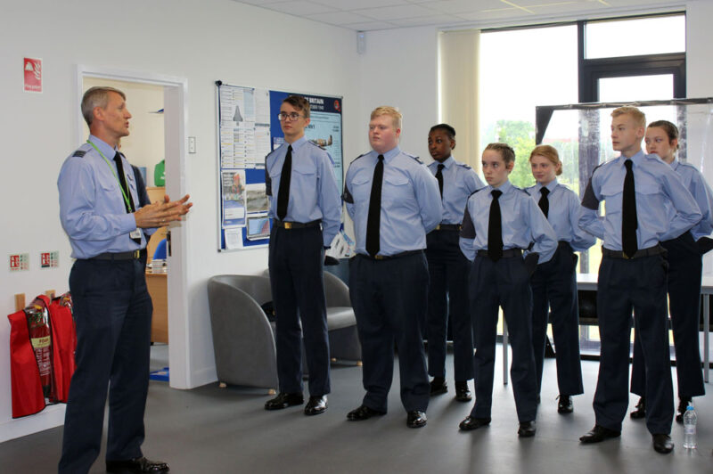 Q3 Academy Combined Cadet Force welcome their visiting Inspecting Officer, as part of their growth in the CEP 