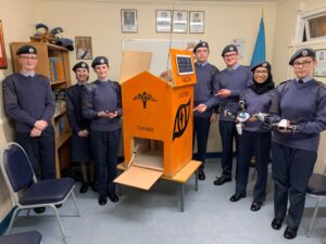 Cadets with their competition entry