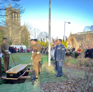 Watchman V being laid to rest