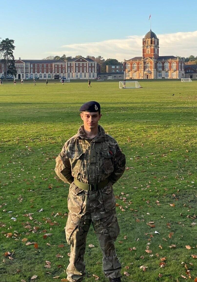 2nd Lieutenant Dawson in his Army uniform.