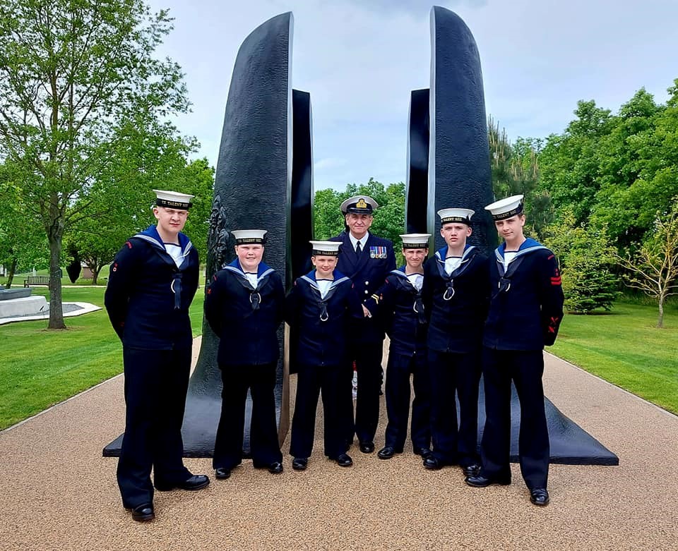 Stoke Sea Cadets at the unveiling of National Arboretum Submariners Memorial