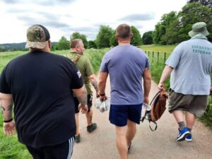 Veterans on a walk.