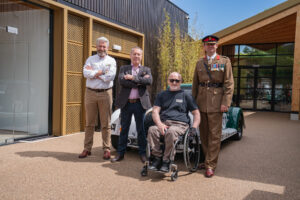 James Cameron, Steve Morris, Steve Binns and Colonel Chris Ledsham.