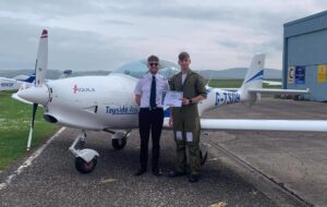 FS Scott receiving his award.