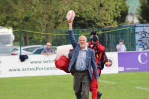 Match day ball delivered by the Red Devils.