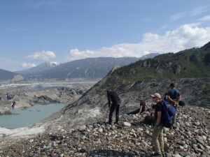 The toe of the Kaskawulsh Glacier.