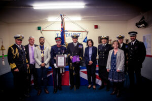 Group photograph of His Majesty's Lord-Lieutenant and the units volunteers.