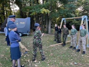 Cadets taking part in activities.