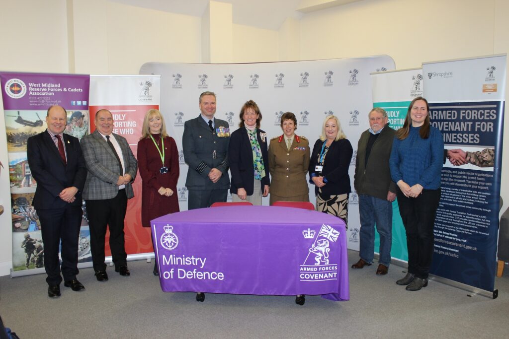 All new signees and Lord-Lieutenant of Shropshire