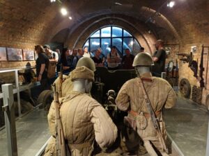 Reservists having a tour of Poznan Museum
