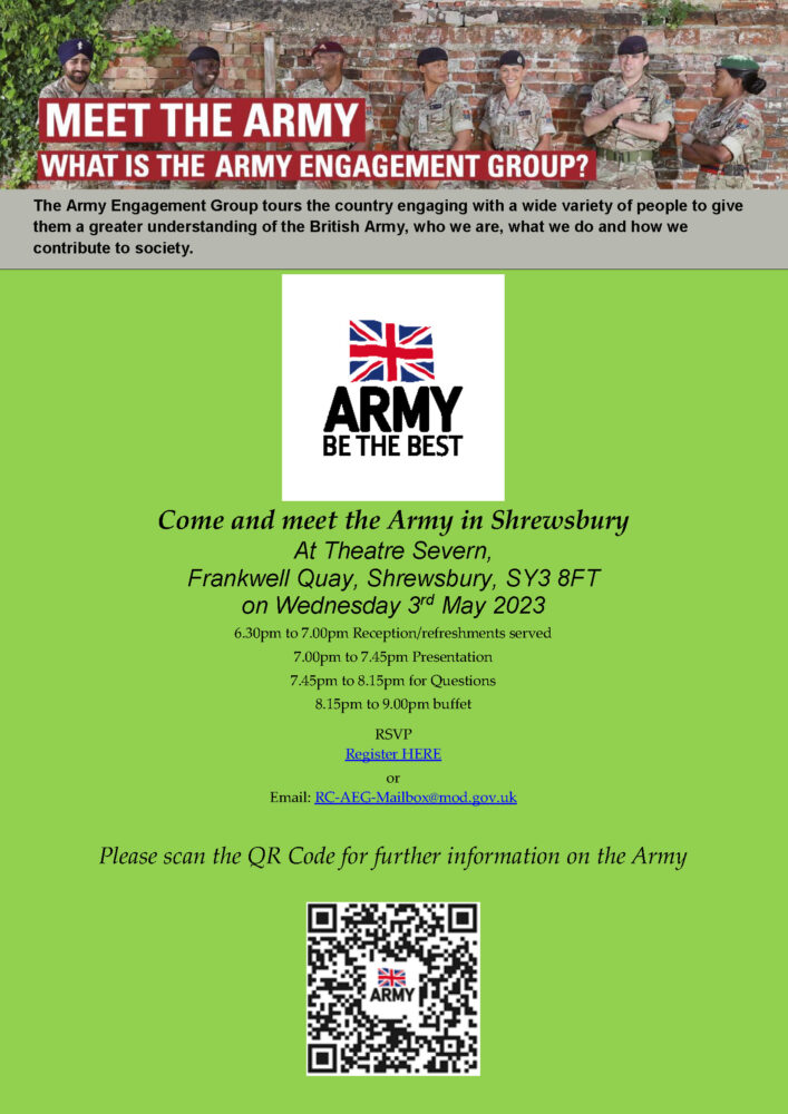Meet Your Army event flyer