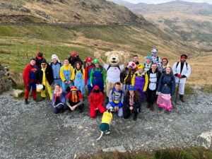 Group photograph on the mountain.