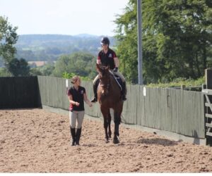 Sgt Karim training a rider..