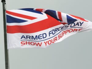 Armed Forces Day flag.