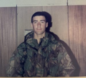 Darren age 16 in Army uniform.