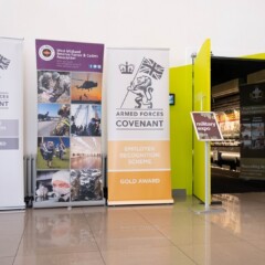 West Midland RFCA and Armed Forces Covenant banners